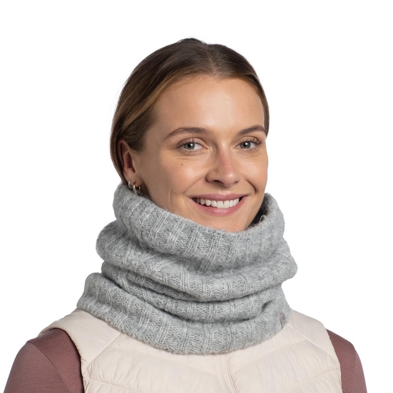 BUFF® Knitted Tube Scarf Grey Unisex Adult