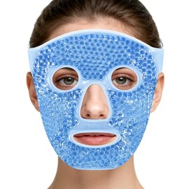 Mascarilla Facial de Hielo Reutilizable FroCalor - Mscara de Gel para Rostro, Reduce Hinchazn, Rojeces y Poros - Terapia Facial para Piel Sensible... 