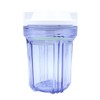 CENPEK 5 Inch Clear Housing with White Rib Cap For