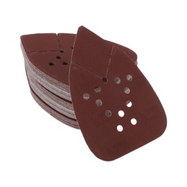 Partuto 50 Pcs 5.31"x3.86" 320 Grit Universal Sanding Discs - Hook and Loop Sandpaper - Paper Base Red