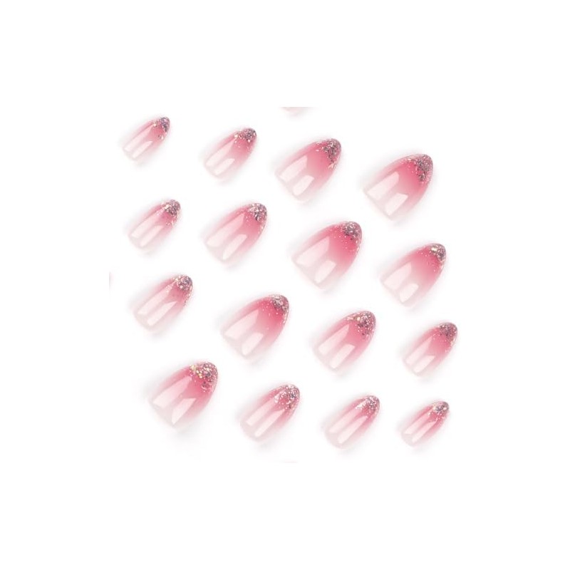 24 Piezas de Uñas Postizas a Presión, Uñas Falsas Cuadradas