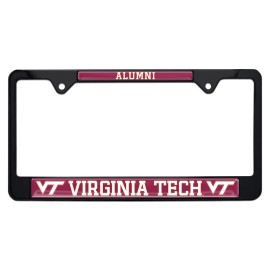 Virginia Tech Hokies Alumni Black Metal License Plate Frame