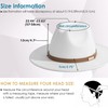 Gossifan Fedora Hats for Men Wide Brim Panama Hat with