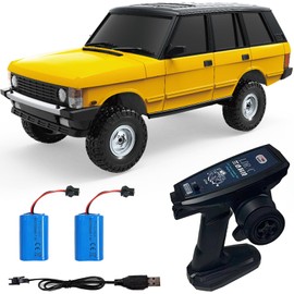 Moonzeamus LDRC 1/18 Rc Climbing Car Ld18401 4wd Off-Road Vehicle Professional Adult Model Remote Control Crawler Cars (Yellow)