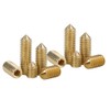 BOZONLI Grub Screws Metric Thread Brass Cone Point Hex Socket