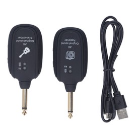 Electric Guitar Transmitter Receiver Set 6.35mm Rechargeable Wireless Guitar System for Bass Violin