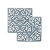 Hand-Painted Portuguese Pottery Ceramic Square Coasters – Set of 2