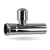 HAAS 2124 Bath Siphon Extension Pipe DN30/32 Extension Piece Chrome-Plated