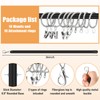 Shimeyao 10 Pack 36 Inch Acrylic Curtain Pull Wands Drapery