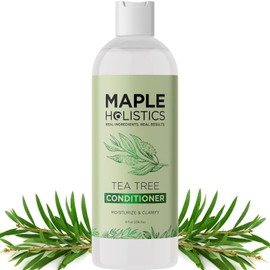 Maple Holistics Tea Tree Oil Conditioner + Color Safe Dandruff & Dry + Damaged Hair Treatment - 8oz by Maple Holistics
