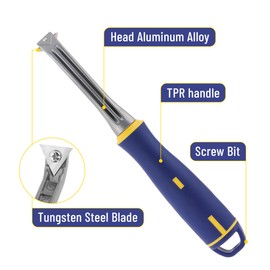 Bates- Carbide Scraper, 1-Inch, Three-Edged Tungsten Steel Blade, Paint Scraper Tool, Carbide Scraper Tool for Wood, Scraper Carbide Tool, Glue Scraper Woodworking, Carbide Paint Scraper for Painting