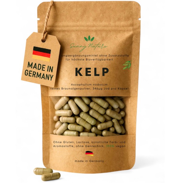 sunny nature Kelp Kapseln 400mg C 346g Jod aus Kelp
