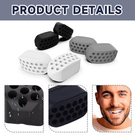 JUGUTA Jawline Trainer, Jawline Gum, Jaw Trainer, Mewing Gum, Jaw Trainer, Jaw Exerciser, Face Trainer, for Exercises, Face Muscles, Men and Women, Pack of 6