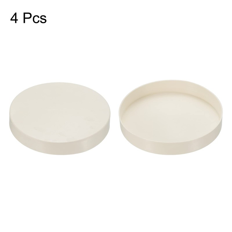 PATIKIL 4.5" PVC Pipe End Cap Fitting, 4 Pack Furniture