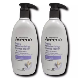 Aveno 아비노 데일리 모이스처라이징 스트레스 릴리프 바디워시 532ml 2개 Abino Daily Moisturizing Stress Relief Body Wash 532ml 2pcs [2 x 532ml]