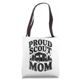 Proud Scout Mom Camping Scouting Scouts Tote Bag