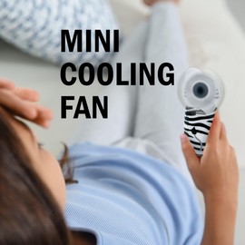 Luminals Small Personal Handheld Fan, Set of 4 Mini Portable Battery Operated Cordless Hand Fans AA-Battery Powered Pocket Fan for Personal Outdoor Travel Kids Cute Animal Design