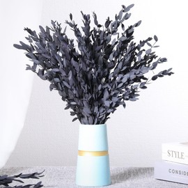 Dried Eucalyptus Leaves Real Preserved Stems, Fresh Eucalyptus Garland Branches for Shower, Dried Plant Live Bundle Purple Leaves for Wedding Wreath Party Home Fragrance Vase Decor