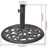 vidaXL 26.5lb Round Umbrella Base for Outdoor, Deck, Patio Parasol