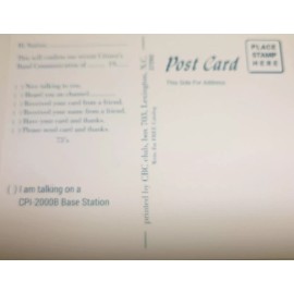 CPI Communication Power Inc. qsl cards ham radio cards cb cards