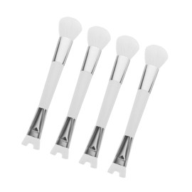 Outanaya 4pcs Dual-ended Nose Contouring Brush for Makeup Multi-functional Soft Bristle Tool for Nose Sculpting Blush and Eyeshadow Application Portable and Lightweight Design