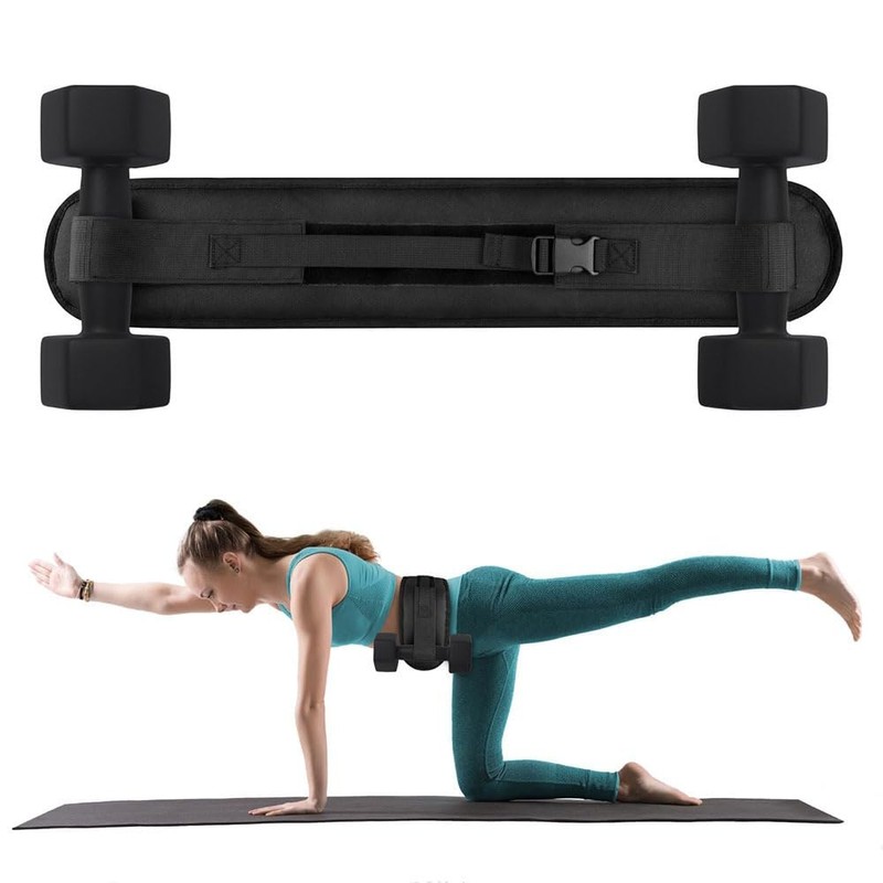 MTSDM Hip Thrust Belt, Portable Adjustable Exercise Hip Thrust Belt,