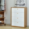 JIZZU 4Pcs Solid Brass Gold Drawer Knobs, Durable Cabinet Knobs,