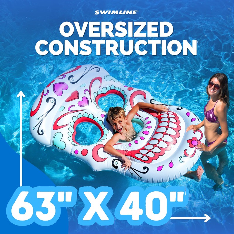 Swimline Sugar Skull Pool Float