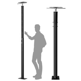 House Floor Jack for Foundation, 48"- 93" Height Range Lifting Shore and Jack Post, Telescoping Jack Basement House Jack Post Pole for Leveling, 18000 lbs Max Load Capacity