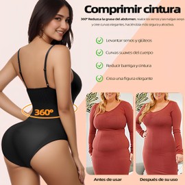 RJIHOEN Body de Control de Barriga para Mujer, Paquete de 3 Fajas para Mujer para Levantamiento de glúteos, recuperación posparto, Modelado Corporal, Control de Barriga (Medium)