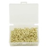 TOVOT 100PCS Gold Color Copper Plated Right-Angle Hooks, 1" Length