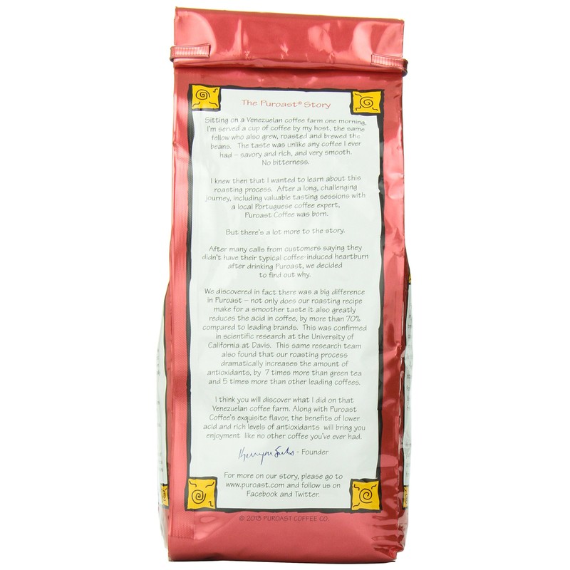 Puroast Low Acid Ground Coffee, Lost Art Blend, High Antioxidant,
