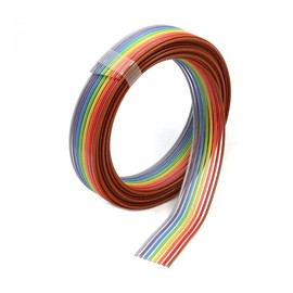 WITTKOWARE Electronic Ribbon Cable with Coloured Cores, Flexible (8 x 0.25 mm², Grid 2.54 mm, 3 m)