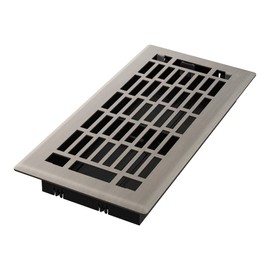 Imperial RG3378 4 x 10-Inch Geneva Decorative Floor Register, Brushed Nickel