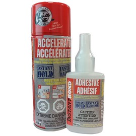 Instantbond CA Glue with Activator All Industries Large - Clear - 100ml/400ml Industrial Strength All Purpose Cyanoacrylate Glue
