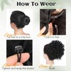 Matriarchs Messy Bun Hair Piece Elastic Drawstring Loose Wave Large