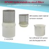 YONYONICE DN50/2 inch Suction Strainers Stainless Steel Filter Cover Connected