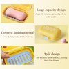 2 Pack Travel Soap Case, Portable Leak-Proof Soap Container with