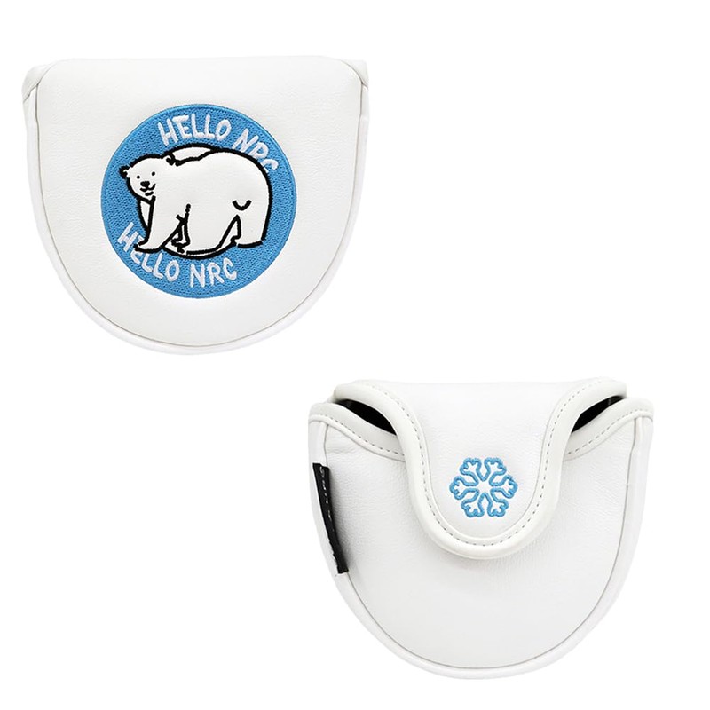 Putter Cover Headcover for Odyssey 2 Ball Mallet Magnet Fits