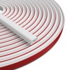 JSIWOTH White D-Shape Weather Stripping 20Ft Self-Adhesive Rubber Seal Strip