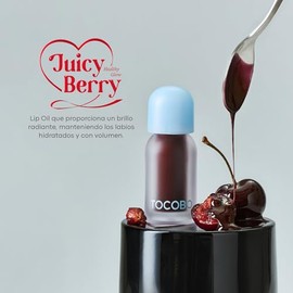 TOCOBO Lip Oil Juicy Berry 03 Black Cherry 4 g Tinta Labial Coreano Hidratante con Efecto Volumen