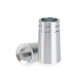 Dovhmoh 12pcs/pack, Golf Ferrule, 370 Aluminum, Iron Shaft Golf Club Accessories, Silver