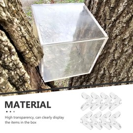 Ipetboom 15pcs Buckle Corner Cord Fix L Shelf Bracket Square Bracket A