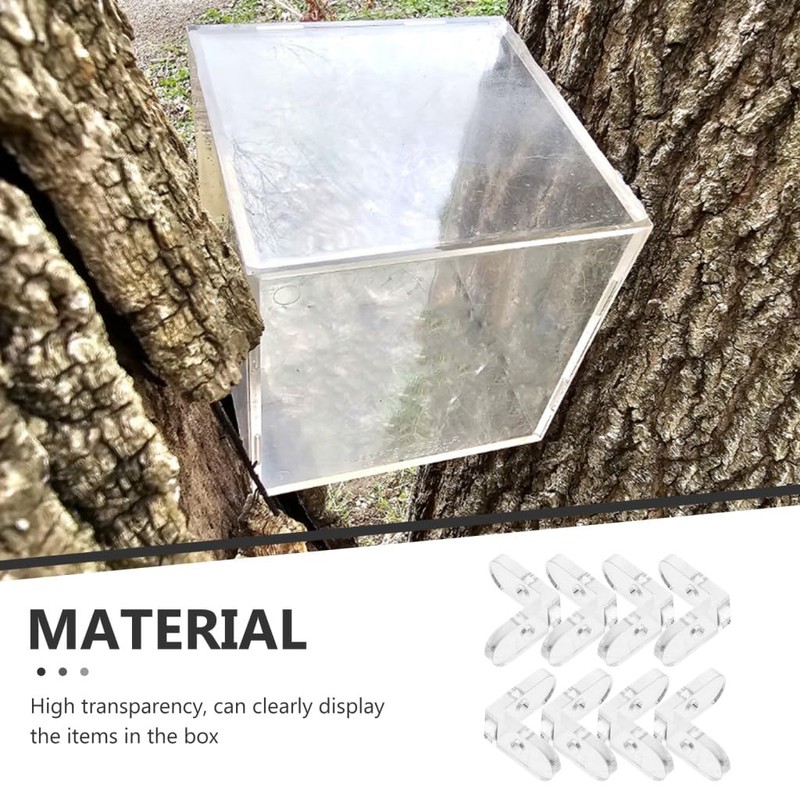 Ipetboom 15pcs Buckle Corner Cord Fix L Shelf Bracket Square