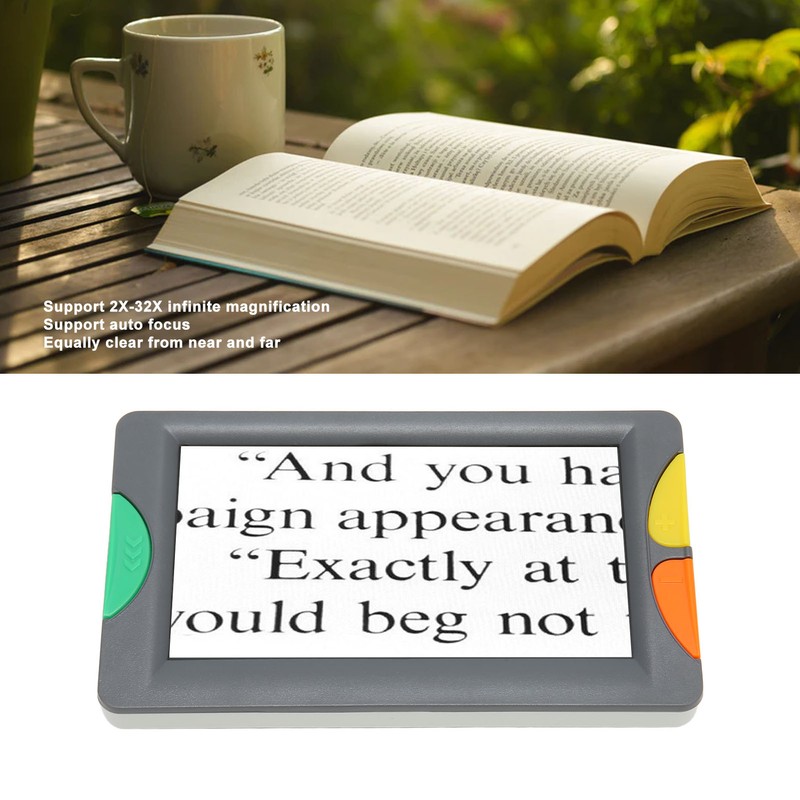 4.3inch Portable Video Digital Magnifier 2X‑32X Zoom Support AV Output