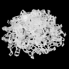LICQIC 50 Pcs White Plant Holder Clips, Tomato Clips are Suitable for Tomatoes, Cucumbers, Peas, Grapevines and Other Vine Plants