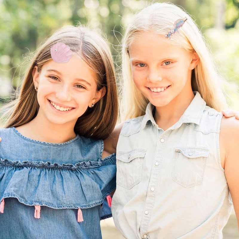 12pcs Starfish Hair Clip, Elegant Pearl Starfish Hair Clip Sea