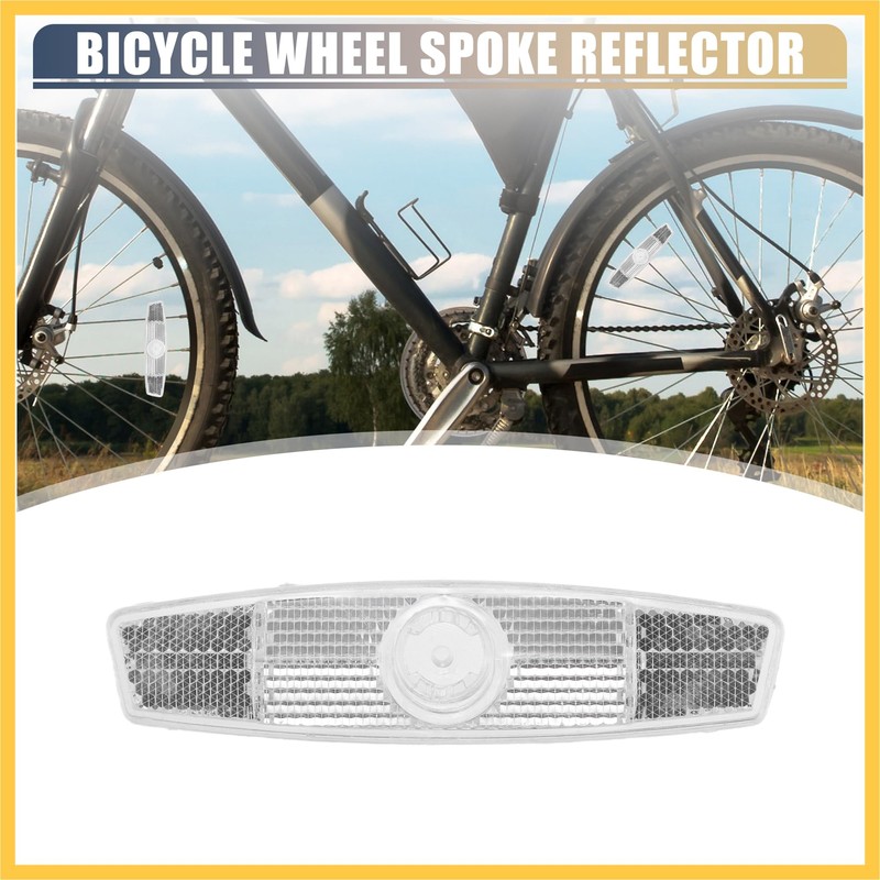 REPAIROCK Bike Reflectors Bicycle Warning Reflector for Bike Bicycle 4.49"x1.10"x0.39"