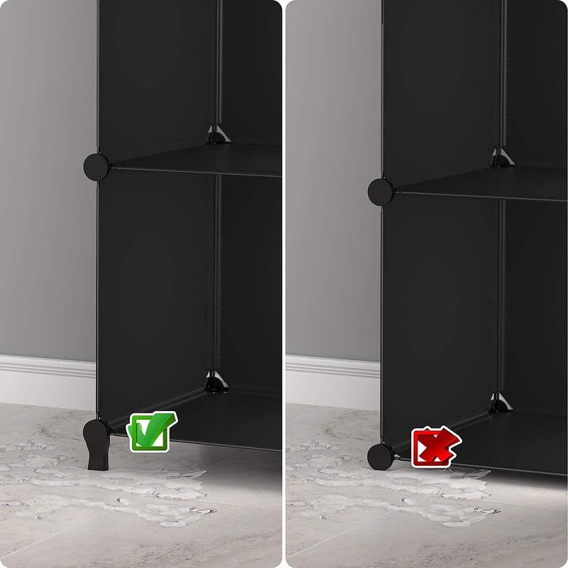 HOMIDEC 6-Cube Storage Organizer, Closet Organizer Storage Cabinet Shelf Bookcase