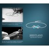 KristLand Women's 925 Sterling Silver Bracelet/Infinity Bracelet/Love Eternity Bracelet/Inlaid Opal/Jewellery
